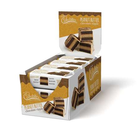 COOKIES UNITED The Original Cakebites Peanut Butter Chocolate Ripple Cake 2 oz., PK96 17110